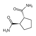 trans-DL-1,2-Cyclopentanedicarboxamide结构式