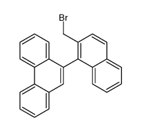 9-[2-(bromomethyl)naphthalen-1-yl]phenanthrene Structure