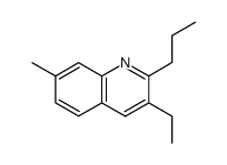 2-propyl-3-ethyl-7-methylquinoline Structure