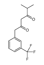 5-methyl-1-[3-(trifluoromethyl)phenyl]hexane-2,4-dione Structure