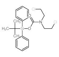 (diphenyl-tert-butyl-silyl) N,N-bis(2-chloroethyl)carbamate structure