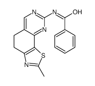 N-(2-methyl-4,5-dihydro-[1,3]thiazolo[4,5-h]quinazolin-8-yl)benzamide结构式