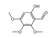 2-hydroxy-4,5,6-trimethoxybenzaldehyde Structure