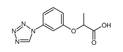 2-(3-TETRAZOL-1-YL-PHENOXY)-PROPIONIC ACID Structure