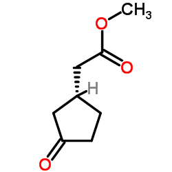 Methyl [(1R)-3-oxocyclopentyl]acetate Structure