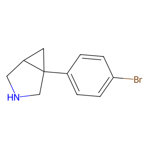 1-(4-Bromo-phenyl)-3-azabicyclo[3.1.0]hexane结构式