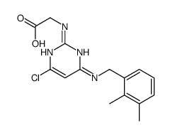 2-[[4-chloro-6-[(2,3-dimethylphenyl)methylamino]pyrimidin-2-yl]amino]acetic acid Structure