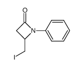 4-iodomethyl-1-phenylazetidin-2-one结构式