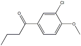 1-(3-CHLORO-4-METHOXYPHENYL)-1-BUTANONE Structure
