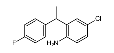4-chloro-2-[1-(4-fluorophenyl)ethyl]aniline结构式
