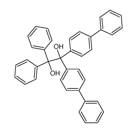 1,1-bis-biphenyl-4-yl-2,2-diphenyl-ethane-1,2-diol Structure