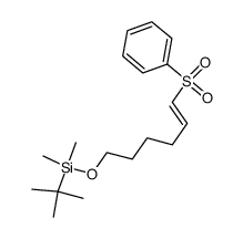 trans-1-(phenylsulfonyl)-6-<(tert-butyldimethylsilyl)oxy>-1-hexene Structure