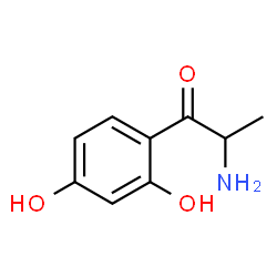 1-Propanone,2-amino-1-(2,4-dihydroxyphenyl)-结构式