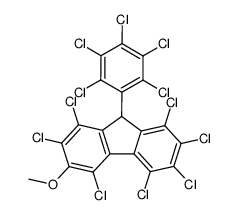 9H-Dodecachloro-3-methoxy-9-phenylfluorene结构式