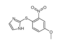 2-(4-methoxy-2-nitrophenyl)sulfanyl-1H-imidazole结构式