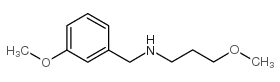 (3-甲氧基苄基)(3-甲氧基丙基)胺结构式