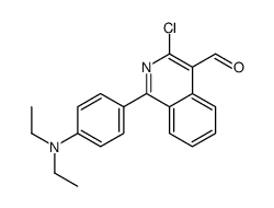 3-chloro-1-[4-(diethylamino)phenyl]isoquinoline-4-carbaldehyde结构式