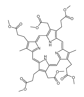 六羧基卟啉I六甲基酯结构式