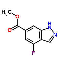 Methyl 4-fluoro-1H-indazole-6-carboxylate structure