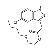 2-butoxyethyl 2-(5-chloro-2H-indazol-3-yl)acetate Structure