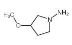 1-PYRROLIDINAMINE, 3-METHOXY- structure