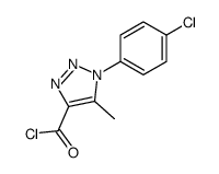 1-(4-chlorophenyl)-5-methyltriazole-4-carbonyl chloride结构式