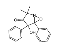 2,2-dimethyl-3-oxo-4,5-diphenyl-6-oxa-1-azabicyclo<3.1.0>hexan-4-ol结构式