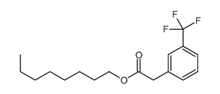 octyl 2-[3-(trifluoromethyl)phenyl]acetate结构式