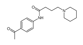 N-(4-acetylphenyl)-4-piperidin-1-ylbutanamide结构式