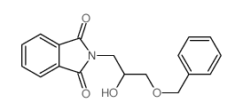 2-(2-hydroxy-3-phenylmethoxy-propyl)isoindole-1,3-dione结构式