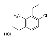 3-chloro-2,6-diethylaniline,hydrochloride结构式