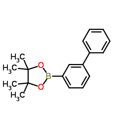 2-([1,1'-Biphenyl]-3-yl)-4,4,5,5-tetramethyl-1,3,2-dioxaborolane structure