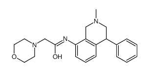 N-(2-methyl-4-phenyl-3,4-dihydro-1H-isoquinolin-8-yl)-2-morpholin-4-ylacetamide结构式