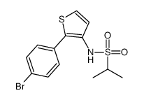 N-(2-(4-BROMOPHENYL)THIOPHEN-3-YL)PROPANE-2-SULFONAMIDE结构式