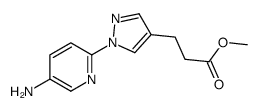 methyl 3-[1-(5-aminopyridin-2-yl)pyrazol-4-yl]propanoate Structure