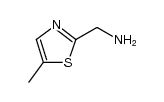 2-(氨甲基)-5-甲基噻唑结构式