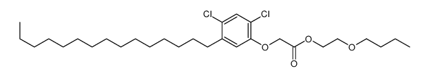 2-butoxyethyl 2-(2,4-dichloro-5-pentadecylphenoxy)acetate Structure