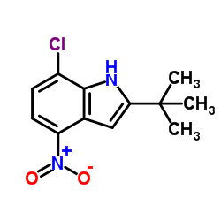 2-tert-Butyl-7-chloro-4-nitroindole结构式