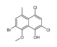 7-bromo-2,4-dichloro-8-methoxy-5-methyl-[1]naphthol Structure
