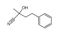 2-Hydroxy-2-methyl-4-phenylbutanenitrile Structure