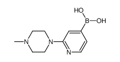 (2-(4-Methylpiperazin-1-yl)pyridin-4-yl)boronic acid Structure