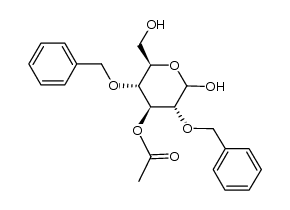 3-O-Acetyl-2,4-di-O-benzyl-D-glucopyranose结构式