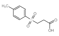 3-(甲苯-4-磺酰基)-丙酸结构式