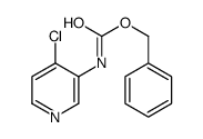 BENZYL 4-CHLOROPYRIDIN-3-YLCARBAMATE structure