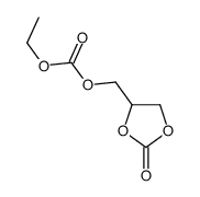 ethyl (2-oxo-1,3-dioxolan-4-yl)methyl carbonate结构式
