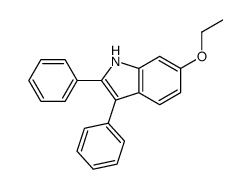 6-ethoxy-2,3-diphenyl-1H-indole结构式