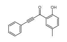 1-(2-hydroxy-5-methylphenyl)-3-phenylpropynone结构式