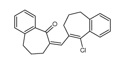 6-((9-chloro-6,7-dihydro-5H-benzo[7]annulen-8-yl)methylene)-6,7,8,9-tetrahydro-5H-benzo[7]annulen-5-one结构式