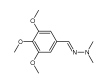 (E)-1,1-dimethyl-2-(3,4,5-trimethoxybenzylidene)hydrazine结构式