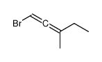 1-bromo-3-methylpenta-1,2-diene结构式